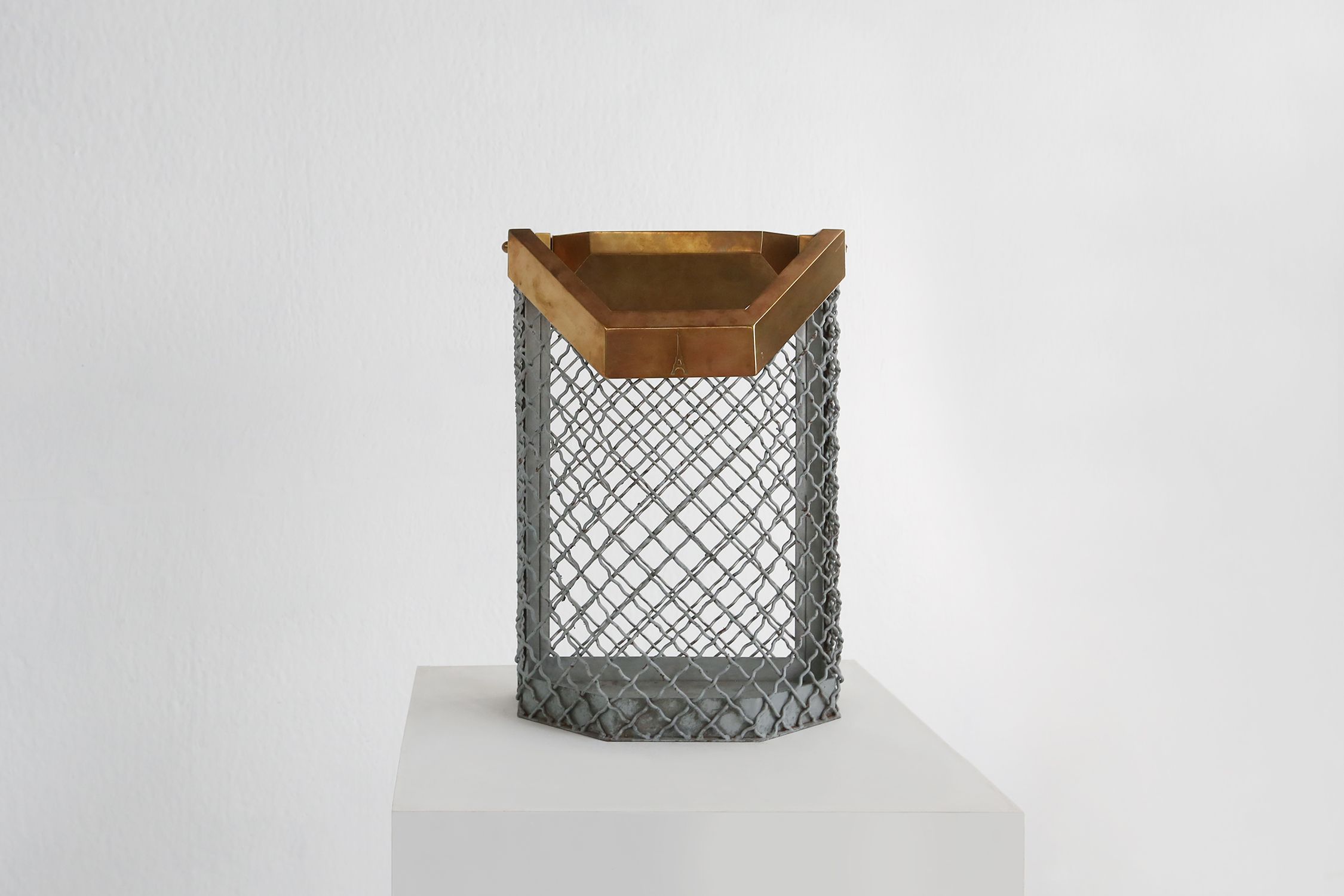 Original Eiffel Tower Trash Can from the Champ‑de‑Mars, France 1960sthumbnail